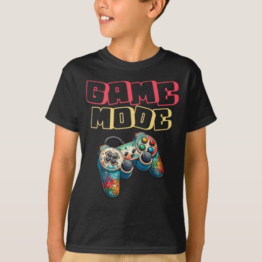 Spielmodus Kinder Junge T-Shirt (Vorderseite)