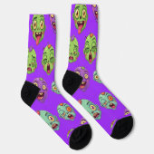Spielmonster Zombies für Halloween Socken (Rechts)