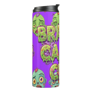 Spielmonster Zombies für Halloween Thermosbecher