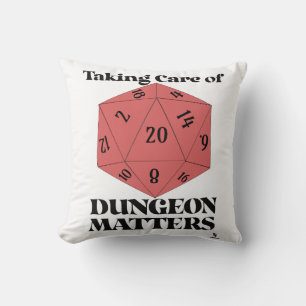 Spielmotto für Dungeon Matters Kissen