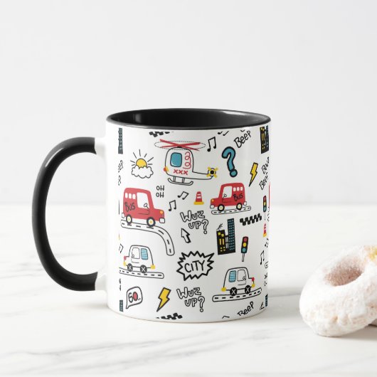 Spielmuster für Kinder  Tasse (Mit Donut)