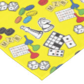 Spielnacht, Brettspiele und Word-Puzzles Tischdecke (Schrägansicht)