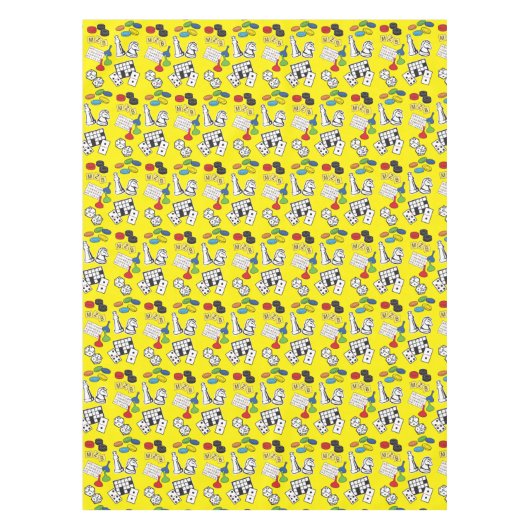 Spielnacht, Brettspiele und Word-Puzzles Tischdecke (Vorderseite)