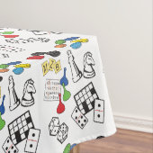 Spielnacht, Brettspiele und Word-Puzzles Tischdecke (Beispiel)