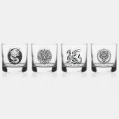 Spielnacht Unique Dragons 4 Text personalisieren Whiskyglas (Vorderseite)