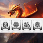 Spielnacht Unique Dragons 4 Text personalisieren Whiskyglas