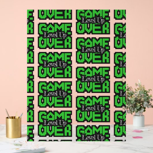 Spielover, Level Up: Retro Pixel Sandbox Adventure Acrylschild (Hochzeit)