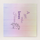 Spielpferd Lila Girly Fun Script Puzzle (Horizontal)