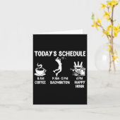 Spielplan Badminton Gift - Funny Graphic for Karte (Gelbe Blume)