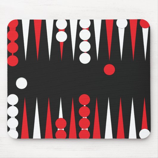 Spielplan für Backgammon Player Mousepad (Vorne)