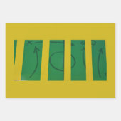 Spielplan für das Fußballfeld Gelb, individuell an Geschenkpapier Set (Vorderseite 2)