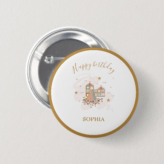 Spielplatz-Adventure-Party Button (Vorne & Hinten)