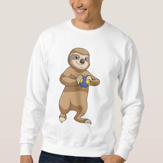 Spielplatz als Handballspieler mit Handball Sweatshirt (Vorderseite)