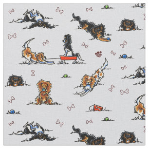 Spielplatz Cavalier CKCS Spaniels Oyster Stoff