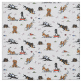 Spielplatz Cavalier CKCS Spaniels Oyster Stoff (Muster)
