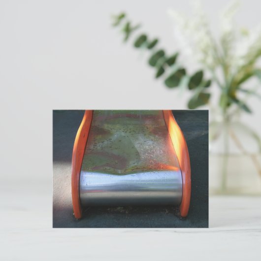 Spielplatz für Kinder 10 Schieben nach Regen PostC Postkarte (Stehend Vorderseite)