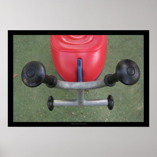 Spielplatz für Kinder 22 Red Teeter-totter P Poster (Vorne)