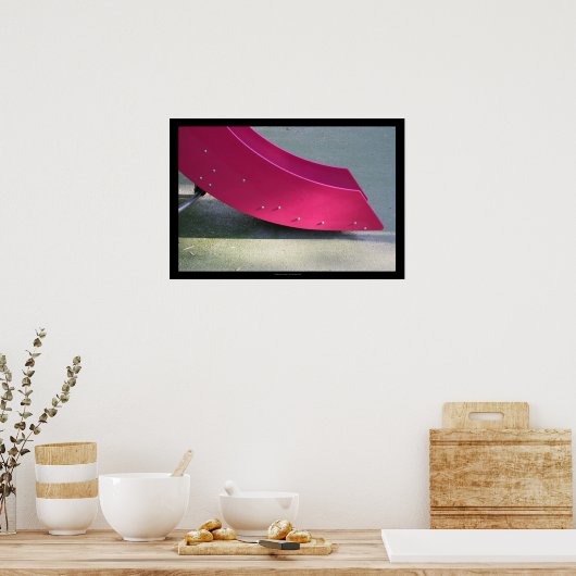 Spielplatz für Kinder 28 Red Slide Poster (Küche)