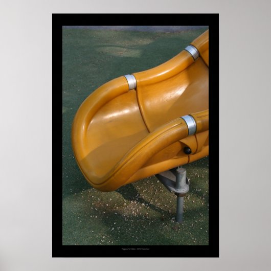 Spielplatz für Kinder 32 Gelbes Slide Poster (Vorne)