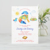 Spielplatz Geburtstagsparty Einladung - Park Party (Stehend Vorderseite)