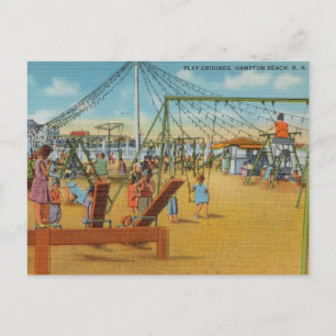 Spielplatz, Hampton Beach, New Hampshire Postkarte