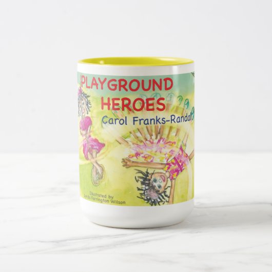 Spielplatz-Held-Tasse Zweifarbige Tasse (Mittel)