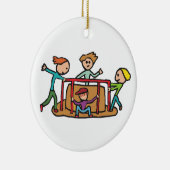 Spielplatz-Karussell Keramik Ornament (Rechts)