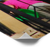 Spielplatz mit Brücke Poster (Ecke)