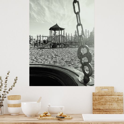 Spielplatz Nostalgia Poster (Küche)