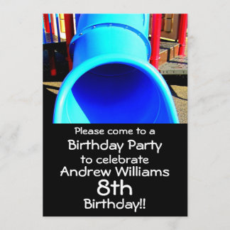 Spielplatz oder Park Geburtstagsparty Einladung