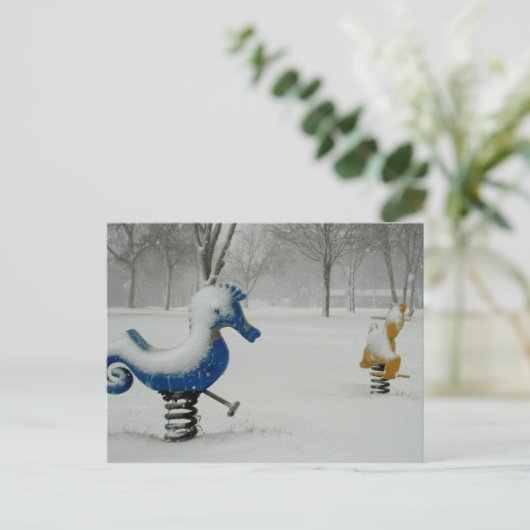 Spielplatz Postkarte (Stehend Vorderseite)