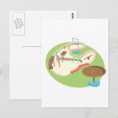 Spielplatz Postkarte (Vorne/Hinten)