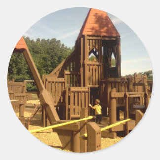 Spielplatz Runder Aufkleber