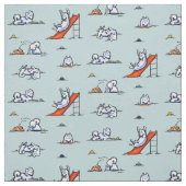 Spielplatz Samoyeds Touch Aquamarin Stoff (Muster)