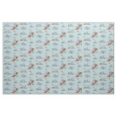 Spielplatz Samoyeds Touch Aquamarin Stoff (Fat Quarter (45,7 x 55,9 cm))