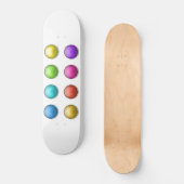 Spielplatz-Skateboarder Button Ball Buble 3D Skateboard (Vorderseite)