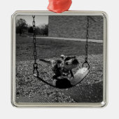 Spielplatz Tyrannosaurus TREX Dinosaurier Funny Ornament Aus Metall (Vorne)