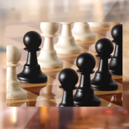 Spielplätze auf dem Schachbrett Fensteraufkleber (Blatt 2)