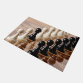 Spielplätze auf dem Schachbrett Fußmatte (Schrägansicht)