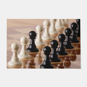 Spielplätze auf dem Schachbrett Fußmatte