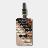 Spielplätze auf dem Schachbrett Gepäckanhänger (Vorderseite vertikal)