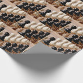 Spielplätze auf dem Schachbrett Geschenkpapier (Ecke)