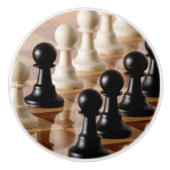 Spielplätze auf dem Schachbrett Keramikknauf (Vorderseite)