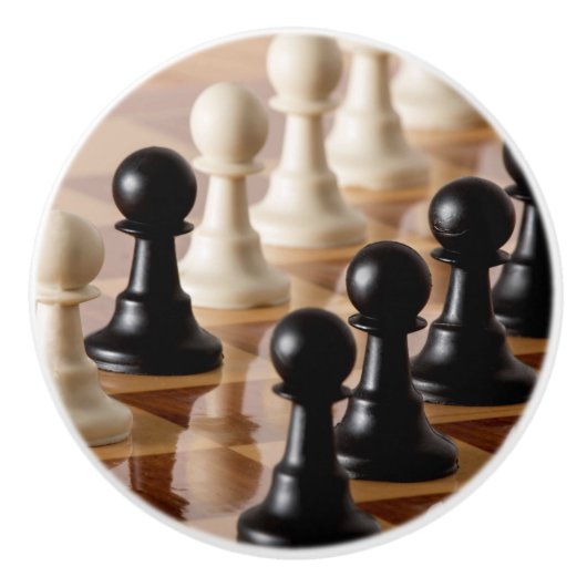 Spielplätze auf dem Schachbrett Keramikknauf (Vorderseite)