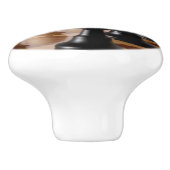 Spielplätze auf dem Schachbrett Keramikknauf (Seitenansicht)