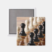 Spielplätze auf dem Schachbrett Magnet (Vorderseite/Rückseite)