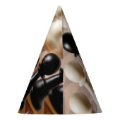 Spielplätze auf dem Schachbrett Partyhütchen (Rückseite)