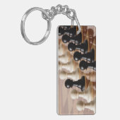 Spielplätze auf dem Schachbrett Schlüsselanhänger (Vorderseite links)