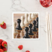 Spielplätze auf dem Schachbrett Serviette (Beispiel)