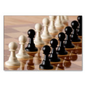 Spielplätze auf dem Schachbrett Tischnummer (Rückseite)